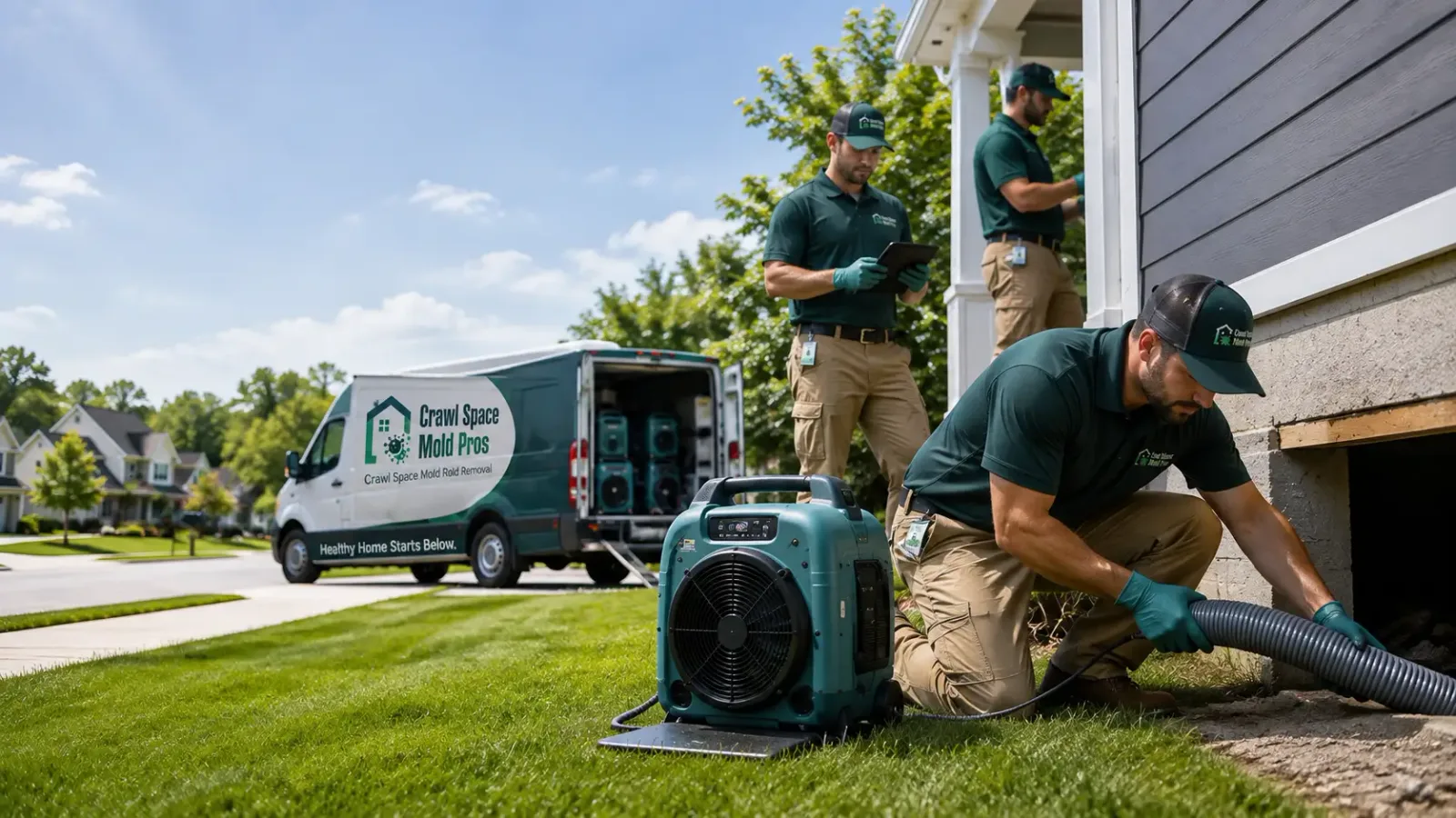 Crawl Space Mold Removal in Caspian, MI